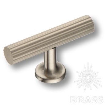 Brass Ручка кнопка 8887 0008 NB-NB никель фото 1