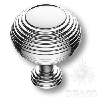 Brass Ручка кнопка 1937 0038 CR глянцевый хром фото 1