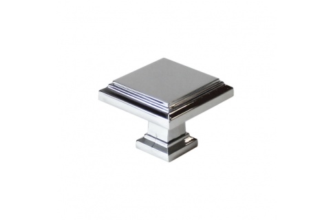 Ручка кнопка RM-17201-01 глянцевый хром фото 1
