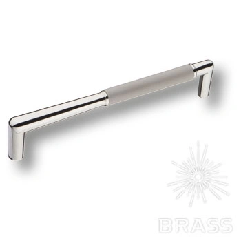 Brass Ручка скоба эксклюзивная коллекция 15.189.160.07 body grey matt  глянцевый хром 160 мм фото 1