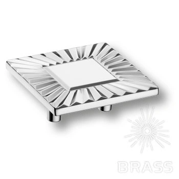 Brass Ручка кнопка 4205 032MP02 глянцевый хром 32 мм фото 1