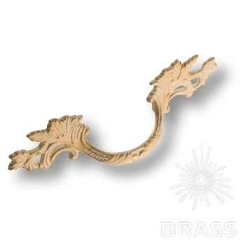 Brass Ручка скоба 15.136.01.20.FIL слоновая кость с позолотой 96 мм фото 1