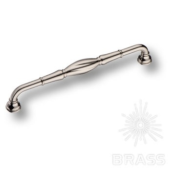 Brass Ручка скоба 4477 0192 PN глянцевый никель 192 мм фото 1