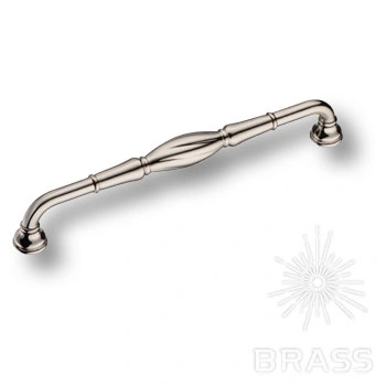 Brass Ручка скоба 4477 0192 PN глянцевый никель 192 мм фото 1