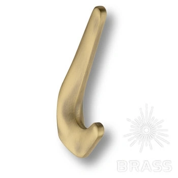 Brass Крючок мебельный двухрожковый 7113 010MP30 состаренная латунь фото 1