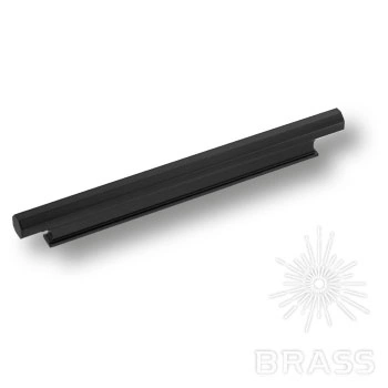 Brass Ручка профиль 9332 0160 AL6 черный 160 мм фото 1