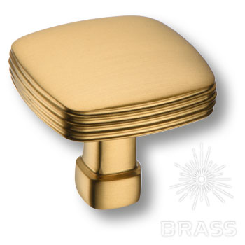 Brass Ручка кнопка 12-Champagne Gold матовая латунь фото 1