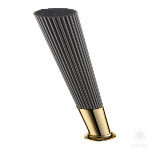 Brass Опора мебельная SUIT 3510 0160 Matt Fume/Metalized Gold матовый серый/глянцевое золото 160 мм фото 1