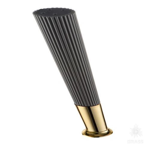 Brass Опора мебельная SUIT 3510 0160 Matt Fume/Metalized Gold матовый серый/глянцевое золото 160 мм фото 1