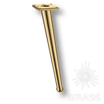 Brass Опора мебельная 1180 0250 Gold BONE глянцевое золото 250 мм фото 1