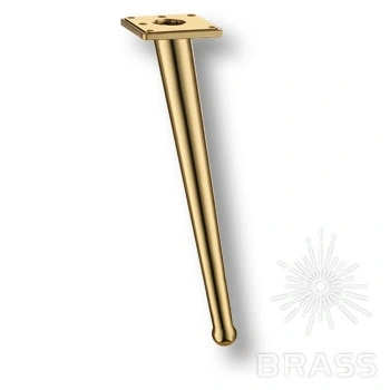 Brass Опора мебельная 1180 0250 Gold BONE глянцевое золото 250 мм фото 1