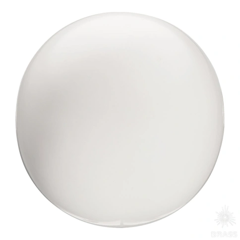 Brass Ручка кнопка 9819 T WHITE белый фото 1