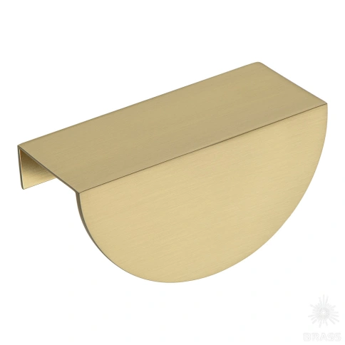 Brass Ручка торцевая 1233-64-Champagne Gold матовая латунь 64 мм фото 1