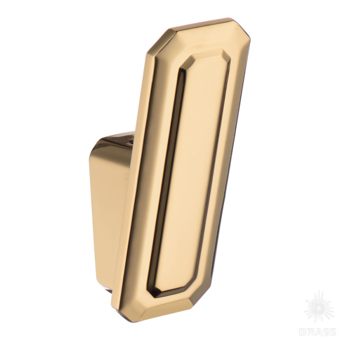Brass Крючок мебельный однорожковый 7101 010MP11 глянцевое золото фото 1