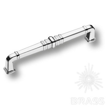 Brass Ручка скоба KT 012.160.07 глянцевый хром 160 мм фото 1