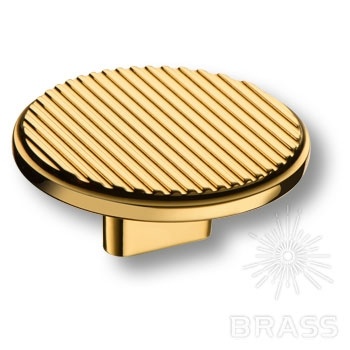 Brass Ручка кнопка 4197 016MP11 глянцевое золото 16 мм фото 1