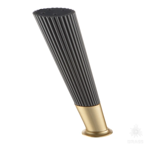 Brass Опора мебельная SUIT 3510 0160 Matt Fume/Gold Varak матовый серый/матовое золото 160 мм          /глянцевое золото 160 мм фото 1