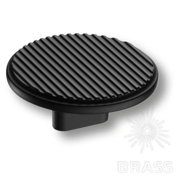 Brass Ручка кнопка 4197 016MP24 чёрный 16 мм фото 1