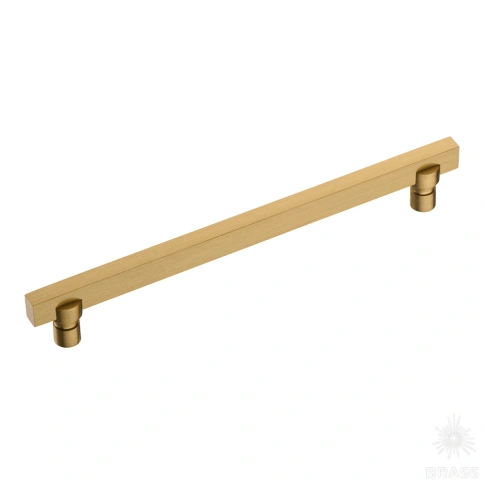 Brass Ручка скоба 2557-011-160 латунь сатинированная латунь 160 мм фото 1