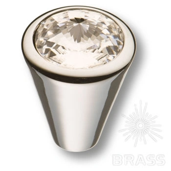 Brass Ручка кнопка 25.355.24.SWA.07 глянцевый хром с кристаллами Swarovski фото 1