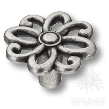 Brass Ручка кнопка 15.375.36.16 старое серебро фото 1