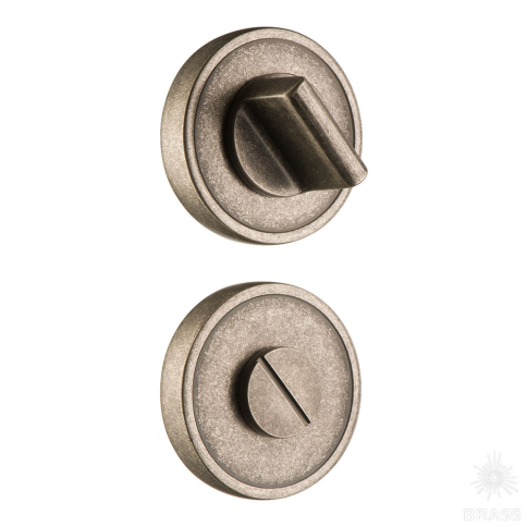 Brass Накладка с поворотной кнопкой RO14W6 OSM ROSET старое серебро фото 1