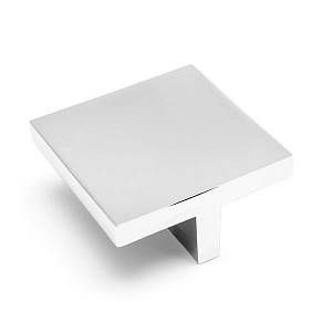 Ручка кнопка UZ-40-032-01 хром 32 мм фото 1