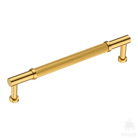 Brass Ручка скоба 25125-003-160 латунь глянцевое золото 160 мм фото 1