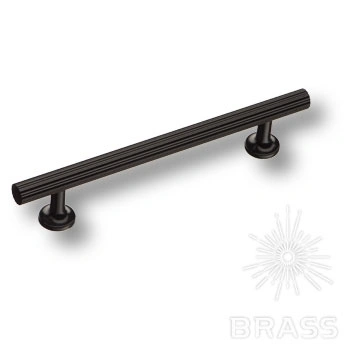Brass Ручка скоба 8887 0128 AL6-AL6 черный 128 мм фото 1