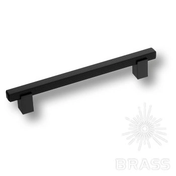Brass Ручка скоба 9214 0160 AL6-AL6 чёрный 160 мм фото 1