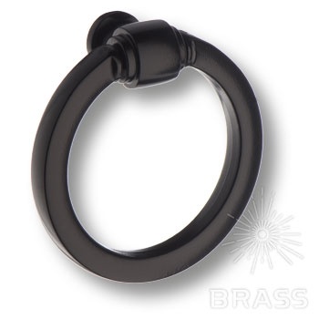 Brass Ручка кольцо 3200 0050 AL6-AL6 чёрный фото 1