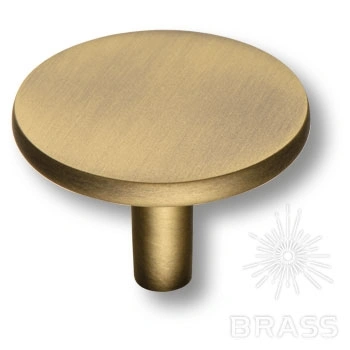 Brass Ручка кнопка 4137 001MP30 состаренная латунь фото 1