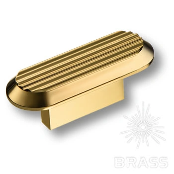Brass Ручка кнопка 9006 0016 GL глянцевое золото 16 мм фото 1