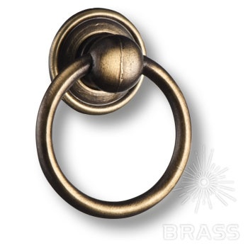 Brass Ручка кольцо 15.210.02.04 старая бронза фото 1