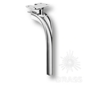Brass Опора мебельная 2390 0270 Chrome CRUZ глянцевый хром 270 мм фото 1