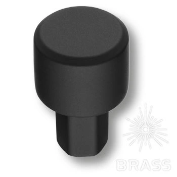 Brass Ручка кнопка 4126 001MP24 черный  фото 1