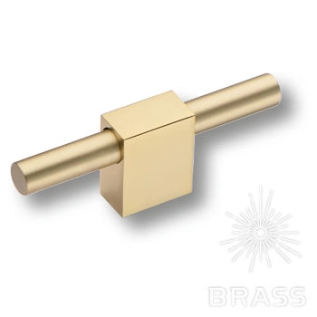 Brass Ручка кнопка 8964 0100 GL-BB глянцевое золото / матовое золото фото 1