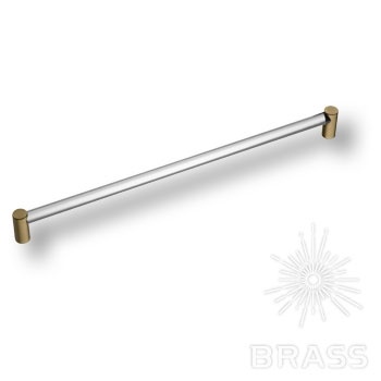 Brass Ручка рейлинг эксклюзивная коллекция BU 016.320.36 полированная латунь 320 мм фото 1