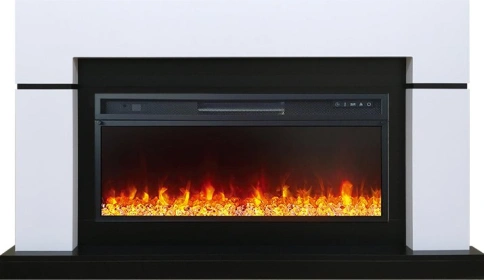 Каминокомплект Lindos - Белый (Ширина 1470мм) с очагом Vision 42 LED фото 1