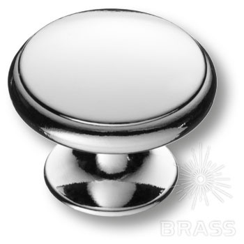 Brass Ручка кнопка RANA-10 глянцевый хром фото 1