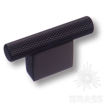 Brass Ручка кнопка 8769 0016 AL6-AL6 чёрный 16 мм фото 1