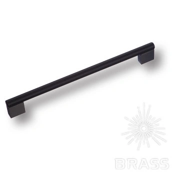 Brass Ручка скоба 8783 0224 AL6-AL6 чёрный 224 мм фото 1