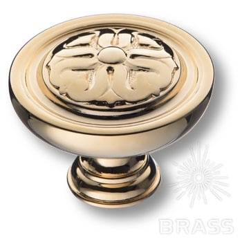Brass Ручка кнопка BU 009.50.19 глянцевое золото фото 1
