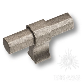 Brass Ручка кнопка 8720 0008 OSM-OSM старое серебро фото 1
