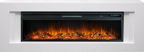 Каминокомплект Line 60 SFT - Белый с очагом Vision 60 LOG LED фото 1