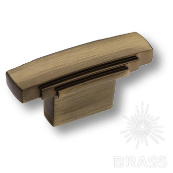 Brass Ручка кнопка 4215 0016 ABM состаренная латунь 16 мм фото 1