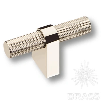 Brass Ручка кнопка 8965 0008 PN-PN глянцевый никель фото 1