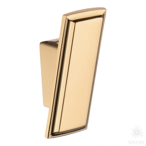 Brass Крючок мебельный однорожковый 7104 010MP11 глянцевое золото фото 1