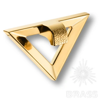 Brass Ручка скоба 7430.032 Gold глянцевое золото 32 мм фото 1