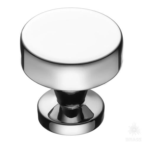 alt="Купить Ручка кнопка 30-Chrome глянцевый хром Brass мебельная фурнитура оптом и в розницу"